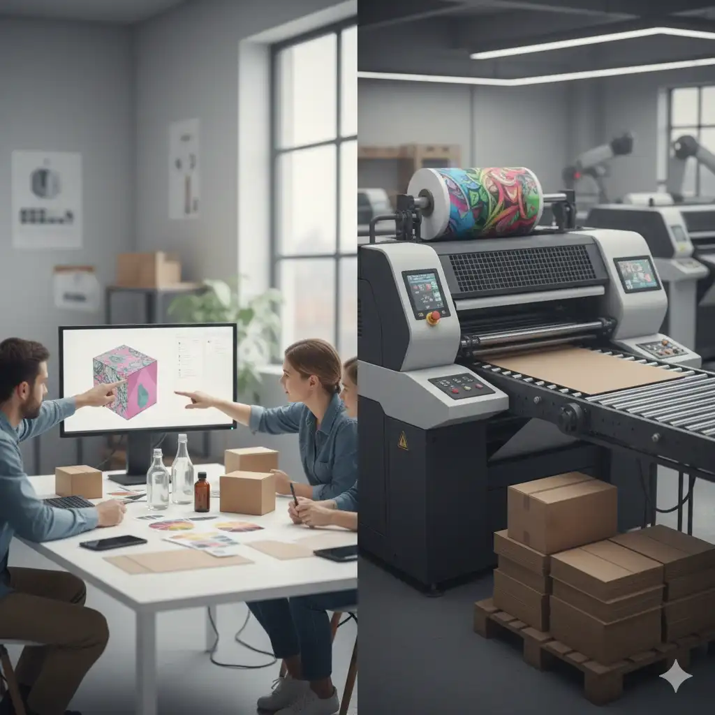 ออกแบบกล่องพร้อมผลิต